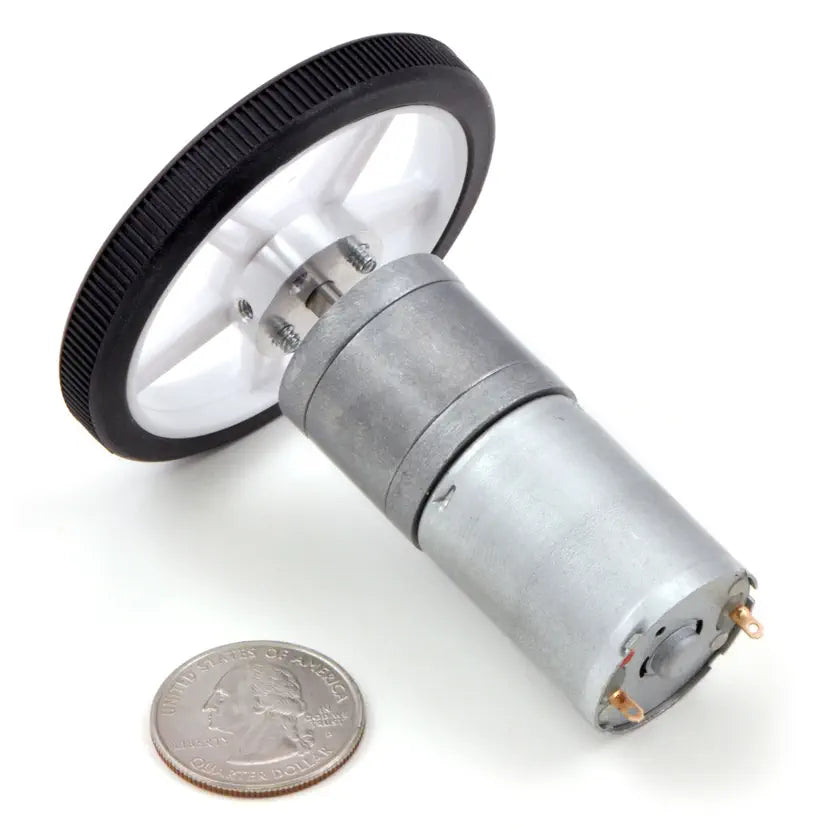 Pololu 4.4:1 Metal Gearmotor 25Dx63L mm HP 6V w/ 48 CPR Encoder
