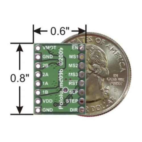 Pololu 8-35V 2A Single Bipolar Stepper Motor Driver A4988 (No Header Pins)