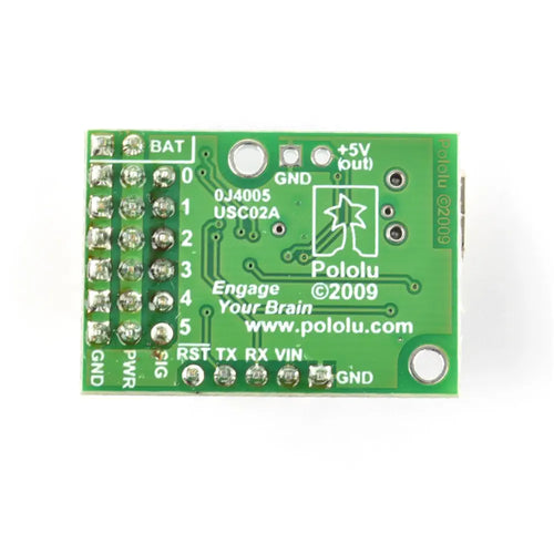 Pololu Micro Maestro 6-channel USB Servo Controller (Assembled)