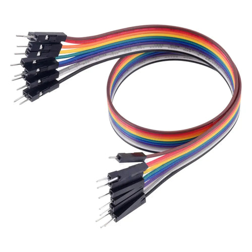 Pololu Ribbon Cable Premium Jumper Wire Set 10-Color M-M 12 inch/30 cm (10x)