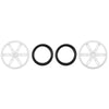 Pololu Wheel Pair for Standard Servo Splines (25T, 5.8mm) 70x8mm (White)