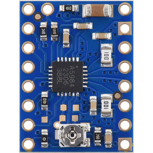 Pololu A5984 Stepper Motor Driver Carrier, Fixed 1.5A@5V / 1A@3.3V, Blue Edition