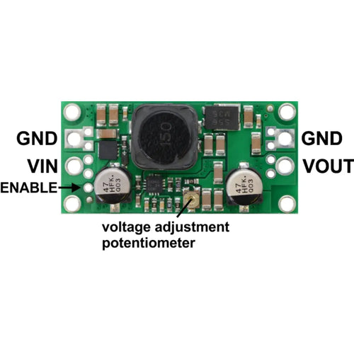 Pololu Adjustable 4-12V Step-up/Step-Down Voltage Regulator S18V20ALV