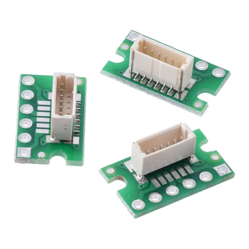 Pololu Breakout for JST SH-Style Connector, 6-Pin Male Top-Entry (3-Pack, Untested)