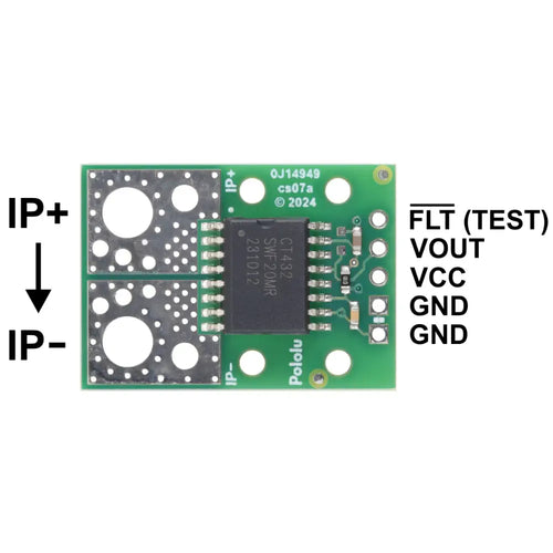 Pololu CT432-HSWF50DR TMR Current Sensor Compact Carrier 0A to 50A, 5V