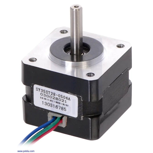 Pololu Stepper Motor: Bipolar, 200 Steps/Rev, 35×28mm, 10V, 0.5 A/Phase