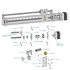 ServoCity Flexible Clamping Shaft Coupler 6mm to 6mm