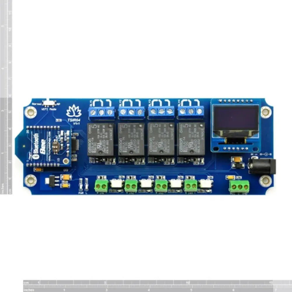 TSIR04 4 Channel Outputs, 4 Optically Isolated Inputs Bluetooth Smartphone Relay