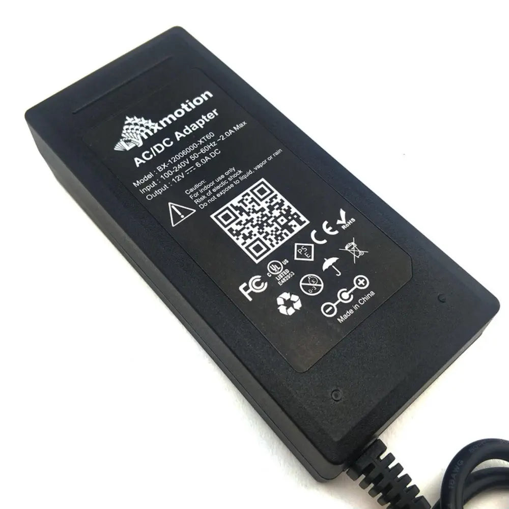 Lynxmotion SES-V2 100-240VAC to 12VDC 6A Power Supply w/ XT60 Connector