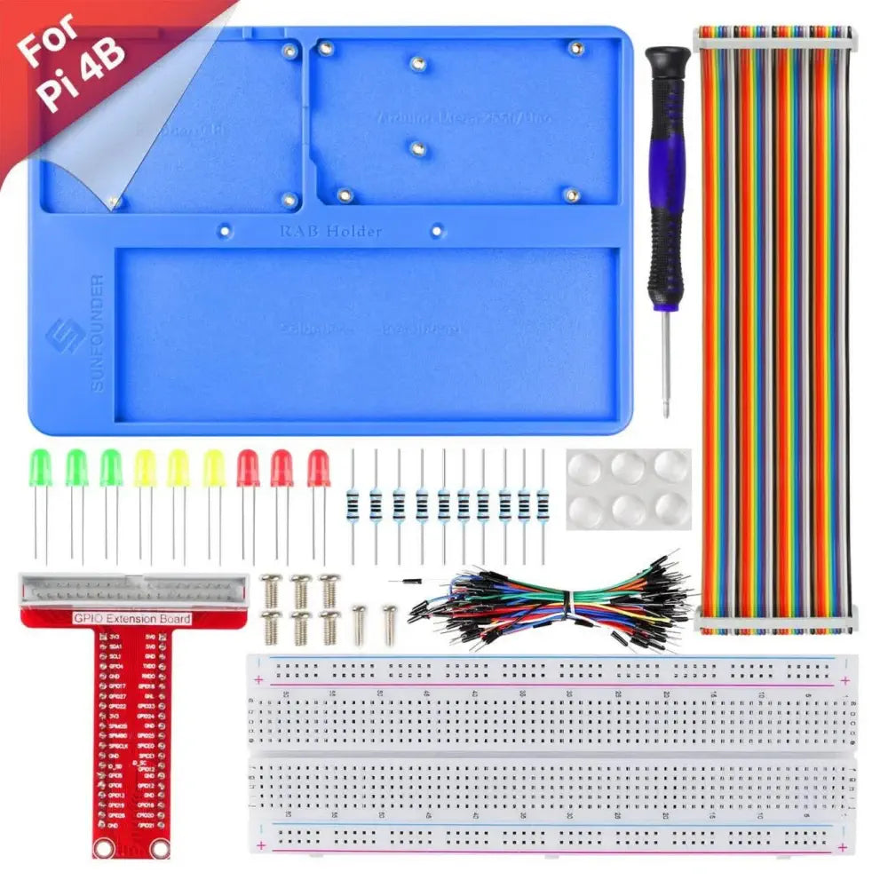 Holder Breadboard Kit w/ 830 points for Raspberry Pi & Arduino Uno R3, Mega 2560