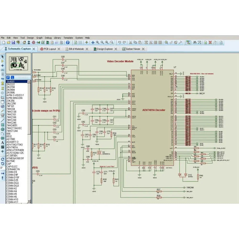 Proteus PCB Design Software Level 2 (1000 Pins)