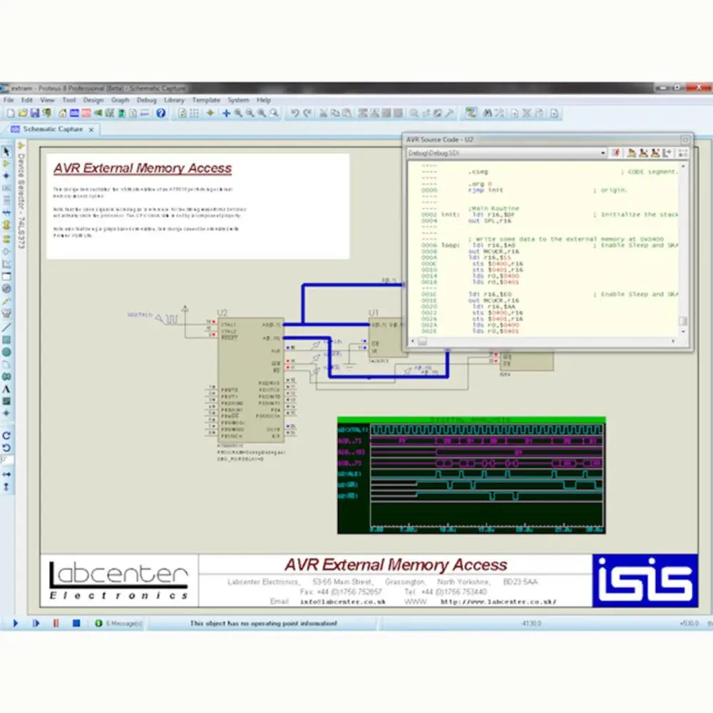 Proteus VSM Software for Atmel AVR Microprocessor