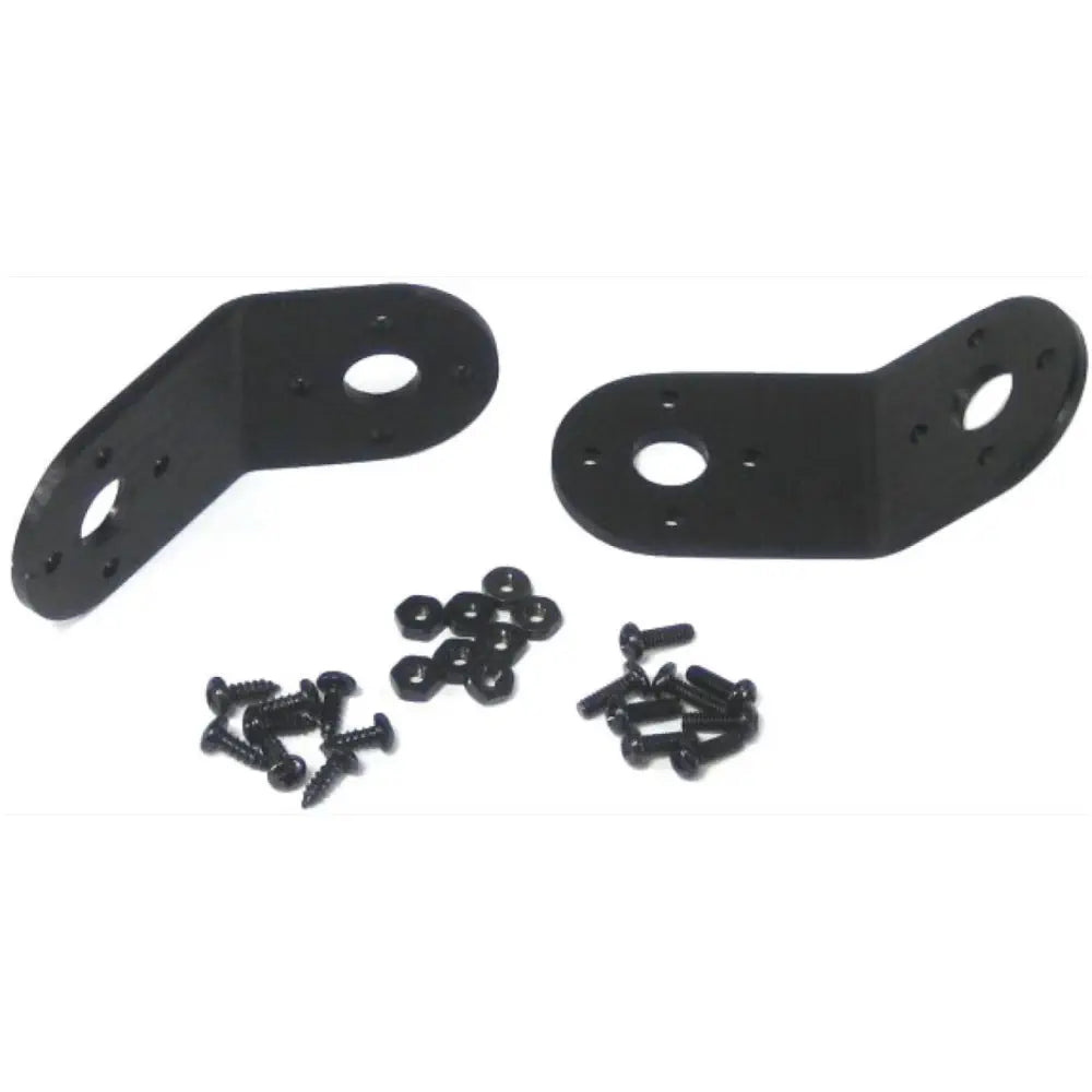 Lynxmotion 45° Connector Bracket Two Pack (Black) ASB-07
