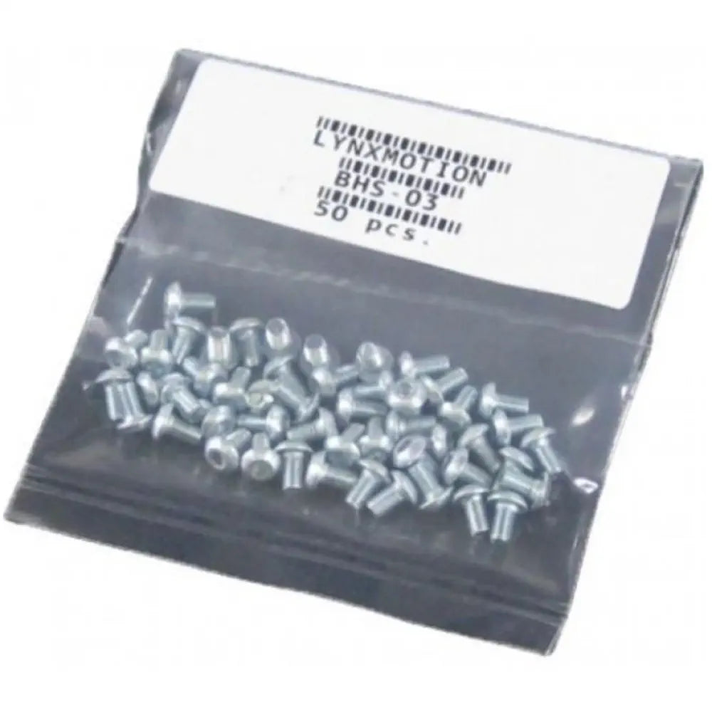 Lynxmotion Button Head Screw - 3mm x 5mm (50)