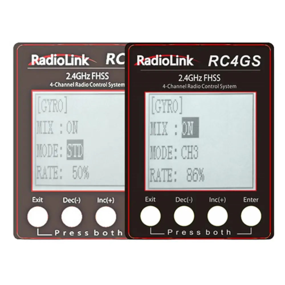 RadioLink RC4GS V3 2.4GHz 4CH Transmitter w/ R6FG Receiver