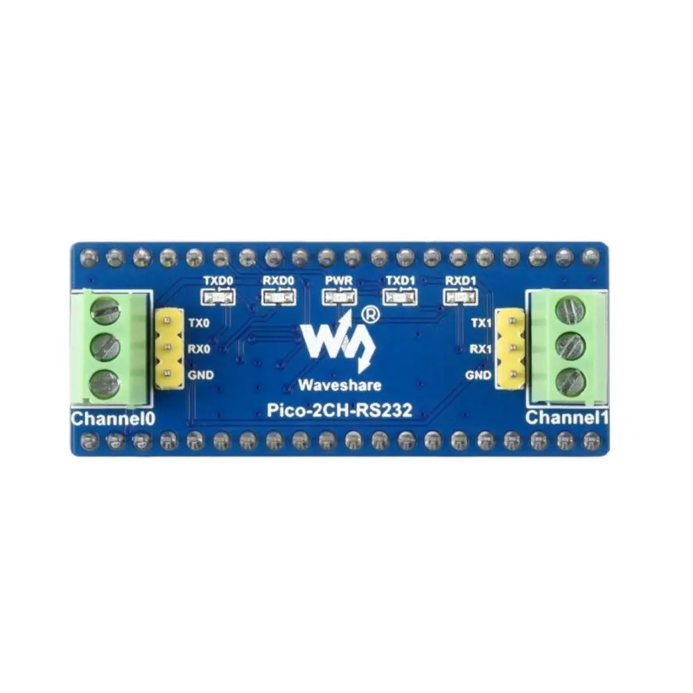 2-Channel UART to RS232 Module for Raspberry Pi Pico, SP3232EEN Transceiver