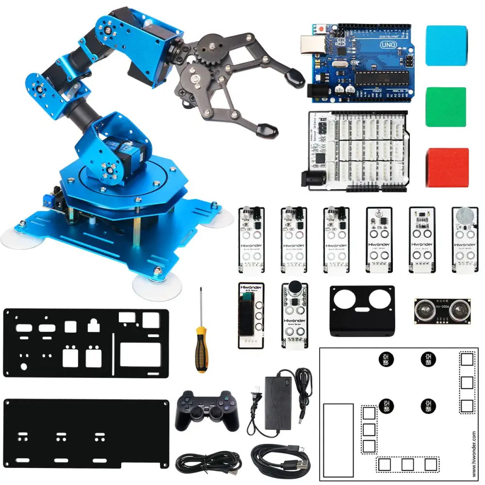 Hiwonder Xarm UNO Robotic Arm w/ Arduino Development Sensor Kit