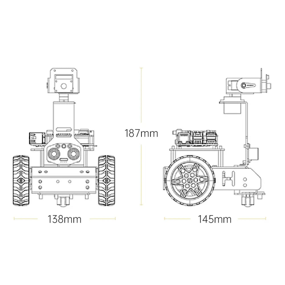 Hiwonder Gogopi Intelligent Vision Robot Car (Without Raspberry Pi 4B)