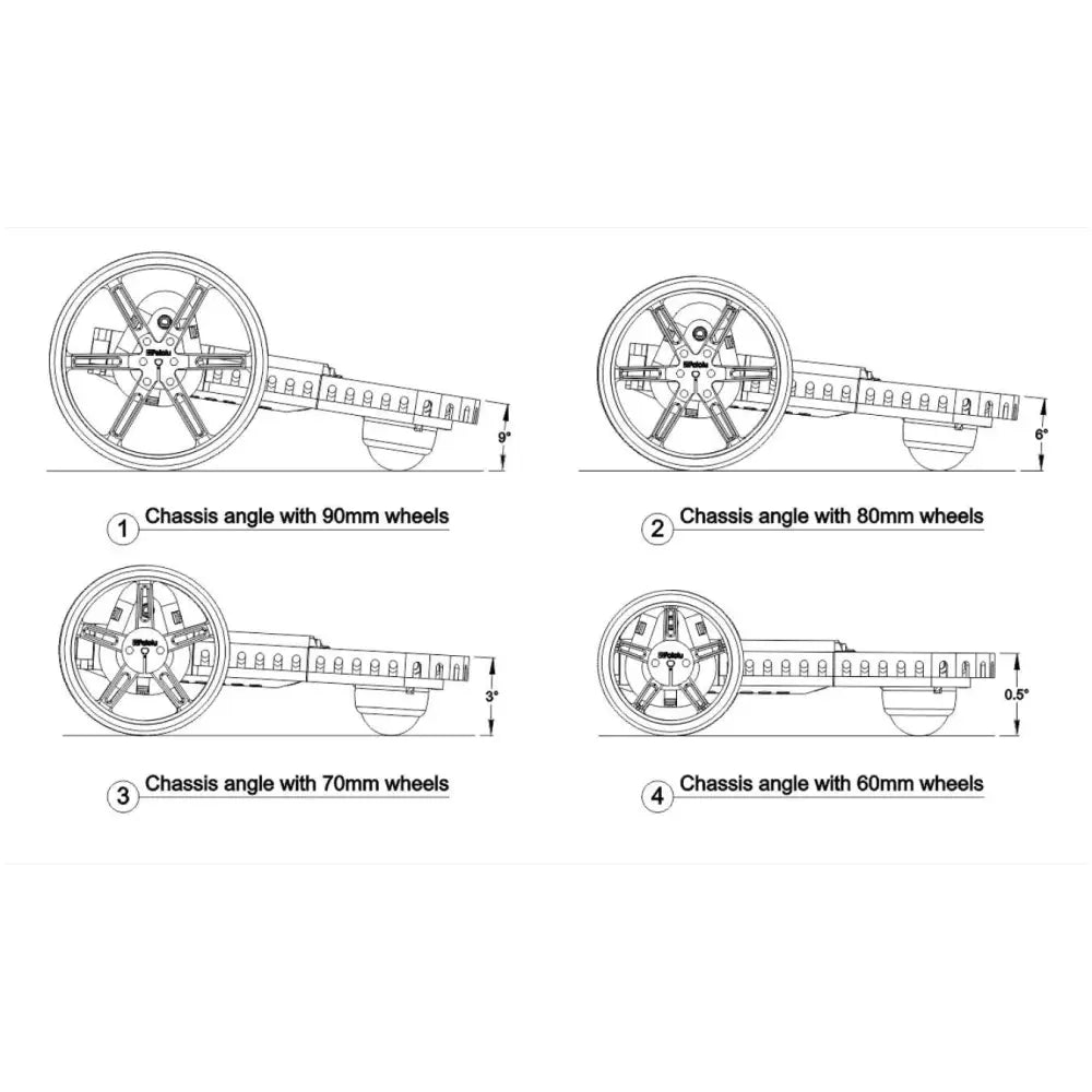 Balboa Chassis with Stability Conversion Kit (No Motors, Wheels, or Electronics)
