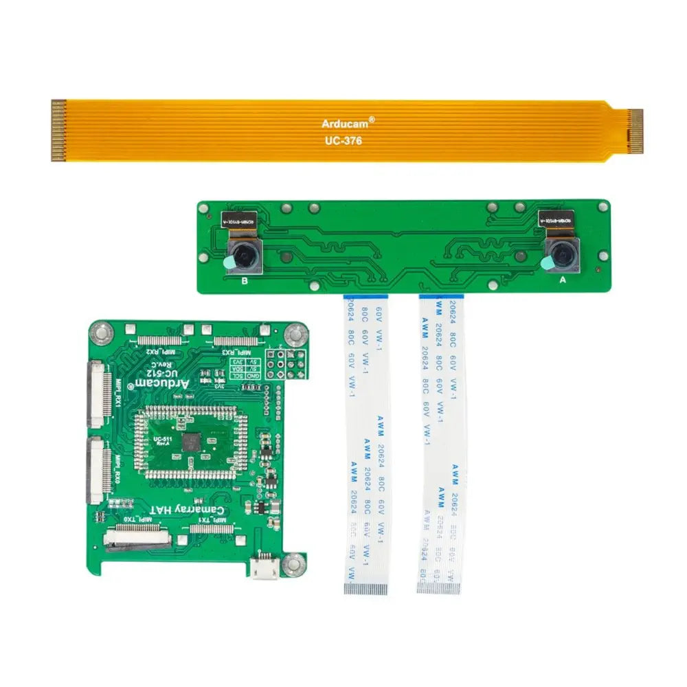 Arducam 8MP Synchronized Stereo Camera Bundle Kit for Jetson Nano