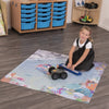 Rugged Robot Coral Reef Coding Mat - STEM Coding Educational Floor Activity Mat 120cm x 120cm - Cross Curricular for Computational Thinking, Marine Life and Environmental Environmental Studies