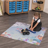 Rugged Robot Coral Reef Coding Mat - STEM Coding Educational Floor Activity Mat 120cm x 120cm - Cross Curricular for Computational Thinking, Marine Life and Environmental Environmental Studies