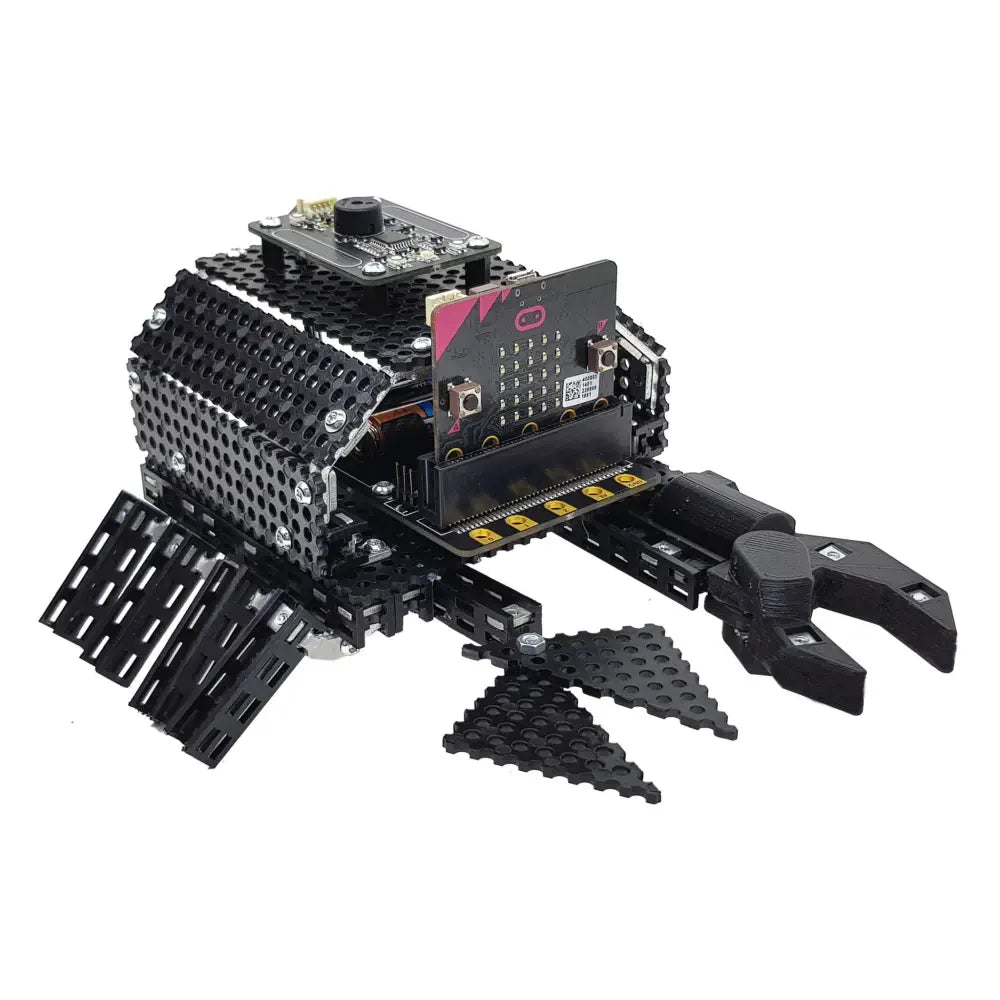 BinaryBots Totem Crab Robot Kit with BBC micro:bit - STEM Coding Programmable Learning Toy - Build Interactive Sensor Robot for Kids, Students &amp; Schools - Educational Gift