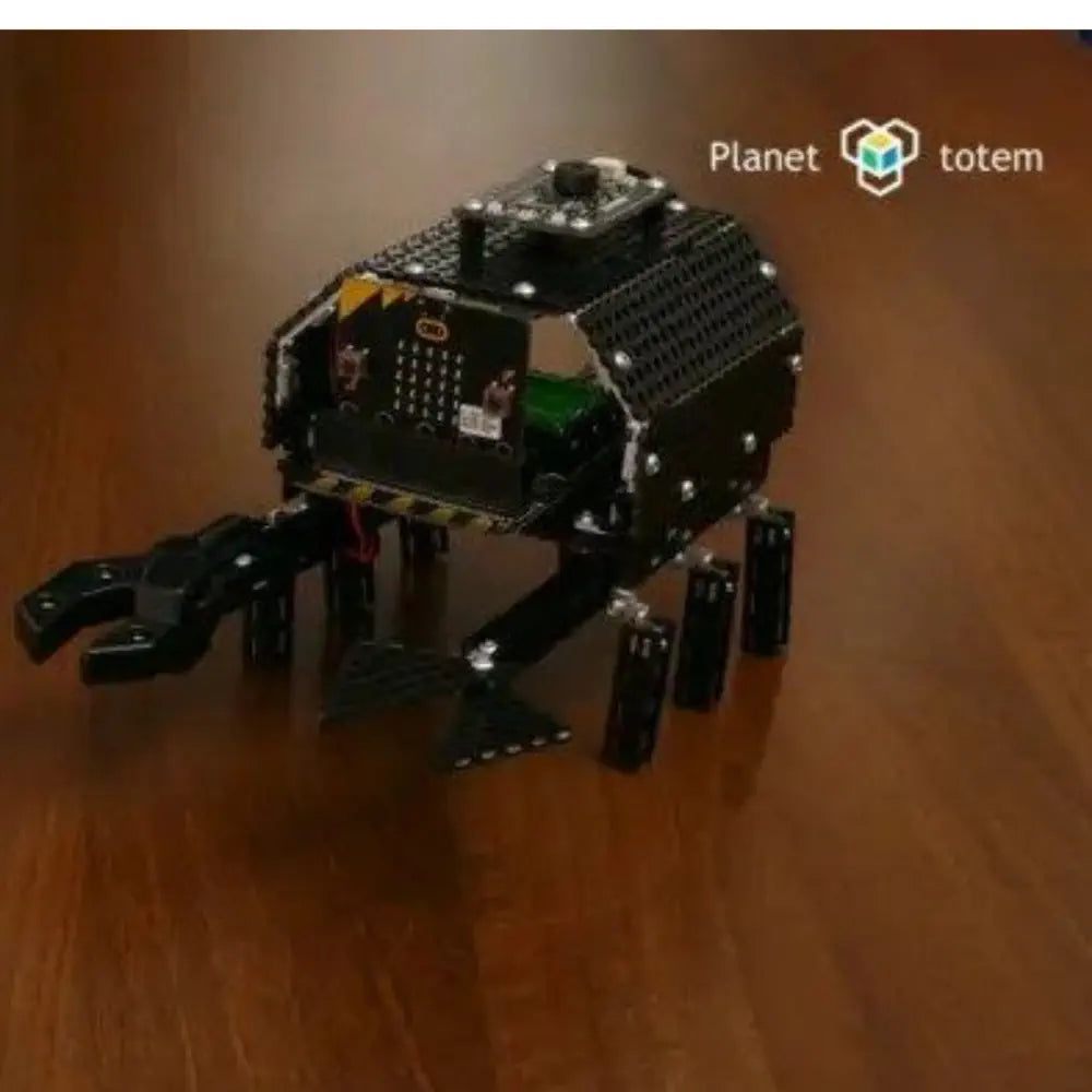 BinaryBots Totem Crab Robot Kit with BBC micro:bit - STEM Coding Programmable Learning Toy - Build Interactive Sensor Robot for Kids, Students &amp; Schools - Educational Gift