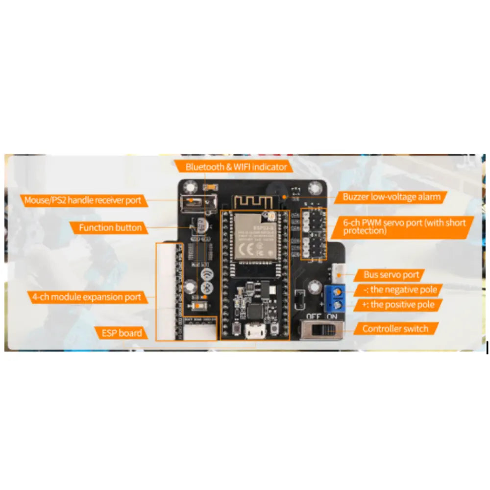 xArm ESP32 Bus Servo Robotic Arm Powered by Open-source ESP32 Python Programmable Robot  (Unassembled Kit + Sensor kit)