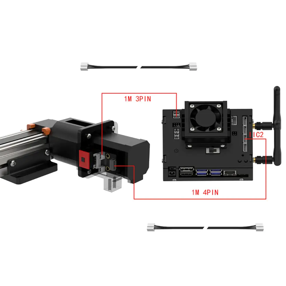 Hiwonder Sliding Rail for DIY Robot Arm &amp; Robot Cooperation Slider