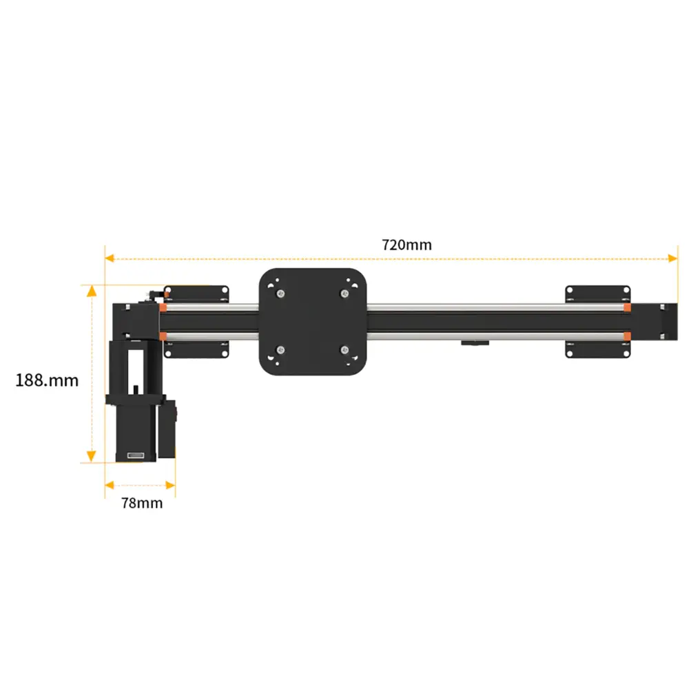 Hiwonder Sliding Rail for DIY Robot Arm &amp; Robot Cooperation Slider