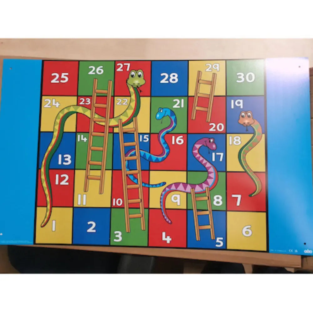 TTS Bee-Bot &amp; Blue-Bot Snakes and Ladders STEM Coding Play Mat - 90 x 90 cm Educational Floor Robot Activity Mat - Numeracy, Sequencing &amp; Computational Thinking Game for Kids (Dice Not Included)
