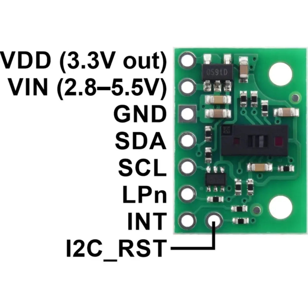 ナルミン VL53L5CX 8x8 Time of Flight (ToF) Array Sensor Breakout - RobotShop