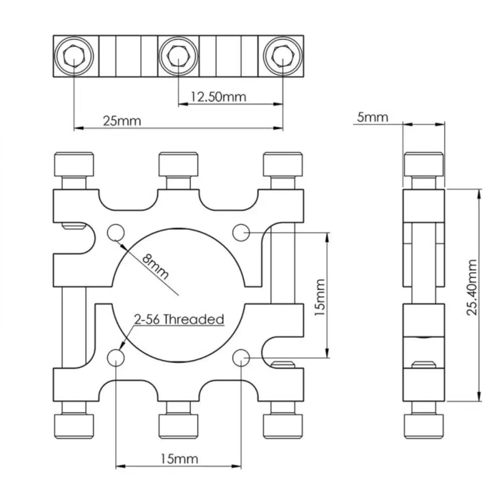 Lynxmotion UAV - 16mm Clamps (2 Pack)