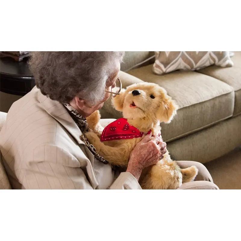 Ageless Innovations Golden Pup Interactive Robot Toy Dog (Open Box)
