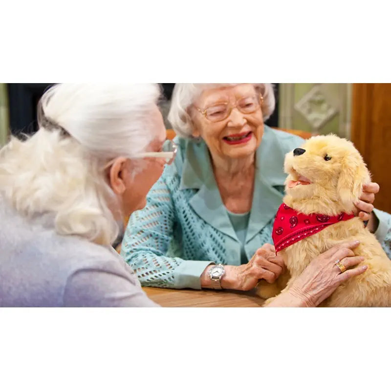 Ageless Innovations Golden Pup Interactive Robot Toy Dog (Open Box)