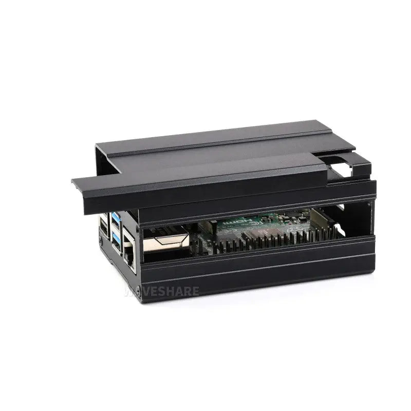 Waveshare Chamfered Design Case for RPi 4B, Distinctive Tech Feeling