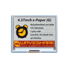 Waveshare 4.37inch E-Paper Module (G), 512x368, Red/Yellow/Black/White