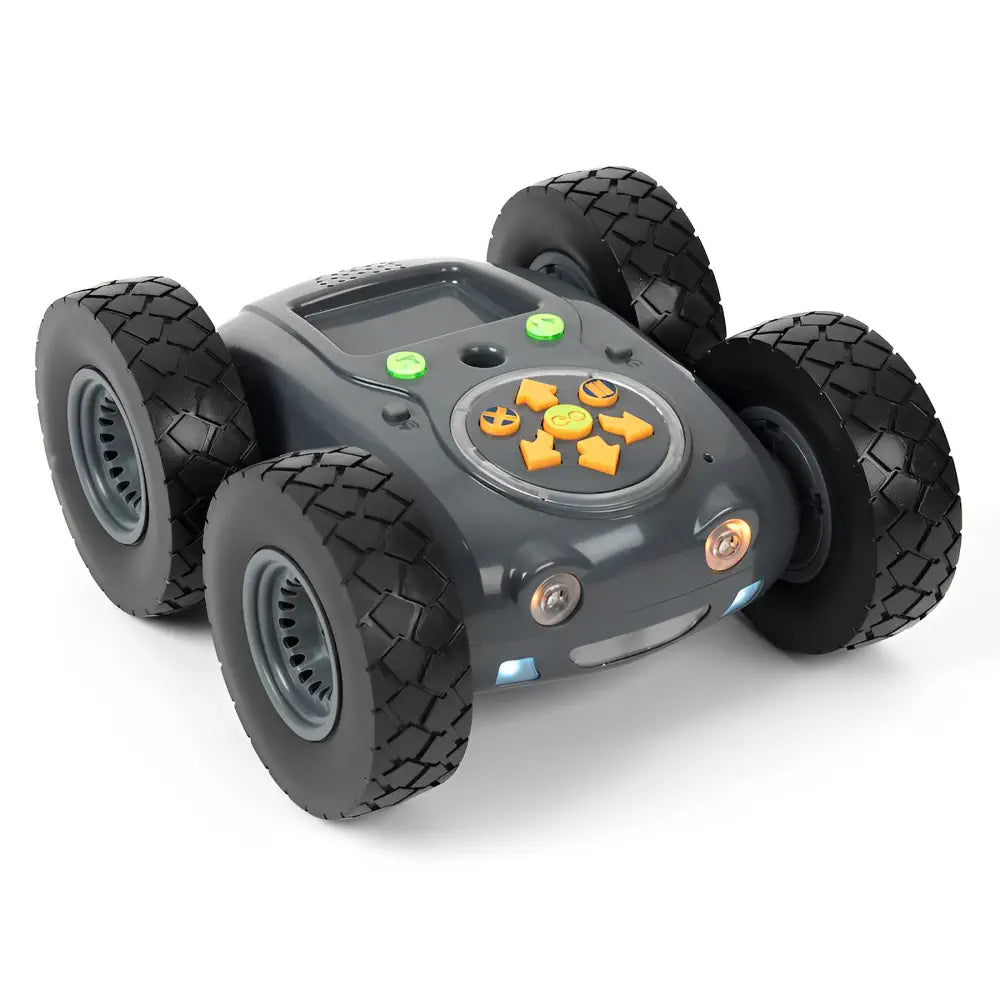 TTS Rugged Robot - Programmable Indoor &amp; Outdoor Coding Toy - Bluetooth &amp; Tactile Code Reader - Obstacle Avoidance, 256 Step Memory &amp; Adjustable Speed - Educational STEM Robotics | Standard Size