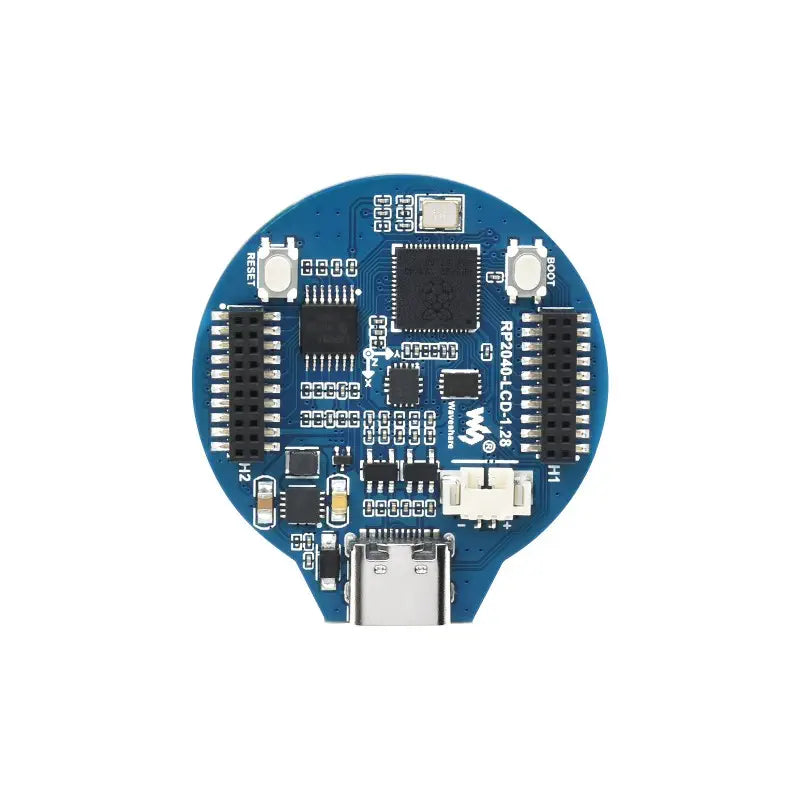 RP2040 MCU Board w/ 1.28inch Round LCD, Accelerometer & Gyroscope