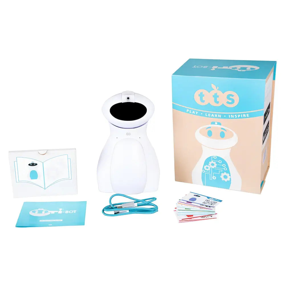 TTS Oti-Bot Coding Robot - Humanoid STEAM Programmable Robot with Camera, Face Recognition &amp; App Control - Cross Curricular Learning for KS1-KS3 - Educational AI Robots