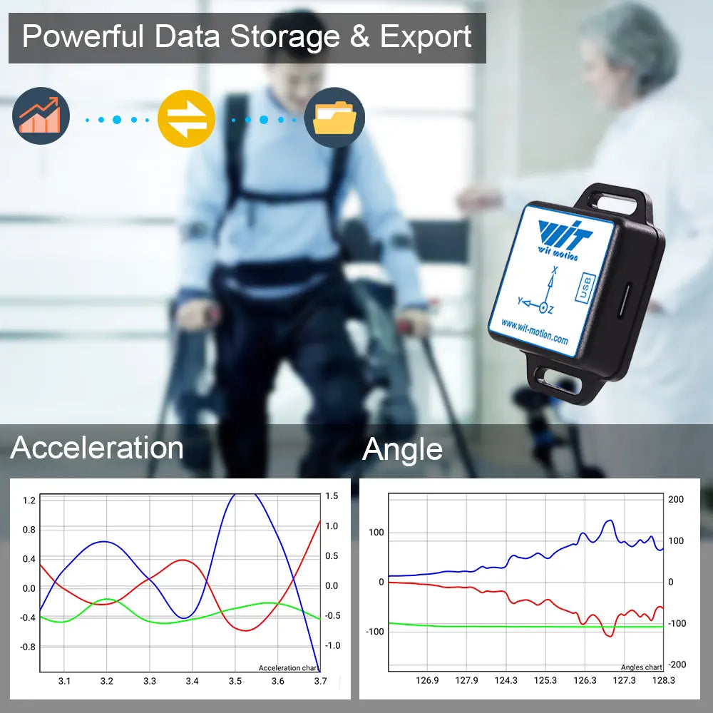 Bluetooth BWT901CL 200Hz MPU9250 AHRS 9-Axis Gyroscope, 0.05 XY Accuracy, Magnetometer &amp; Kalman Filter