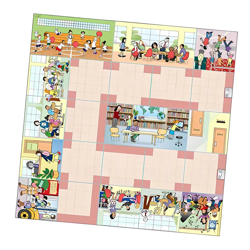 Terrapin School Mat for Bee-Bot &amp; Blue-Bot - Educational Coding Play mat for Kids - Classroom STEM Learning Robot Activity Mat for Preschool &amp; Elementary | Ages 3+