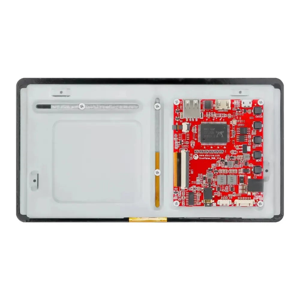 CrowVision 7in Touch Screen HDMI 1024x600 IPS for RPi, LattePanda, Beaglebone, Jetson (US-Stecker)