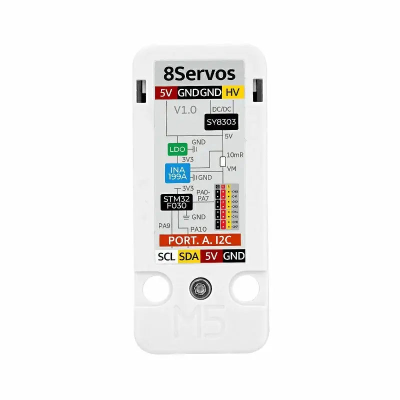 M5Stack 8-Channel Servo Driver Unit (STM32F030)