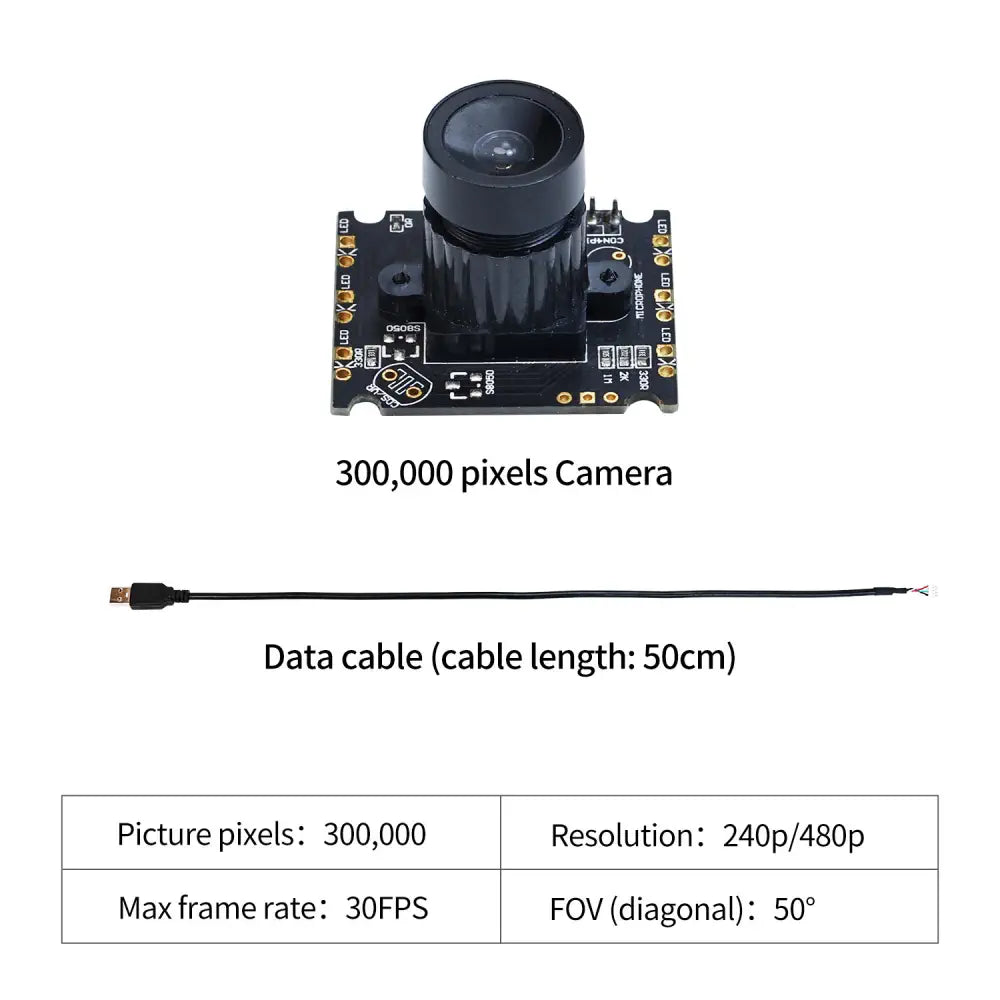 USB Camera Module for Raspberry Pi Jetson--0.3MP USB camera