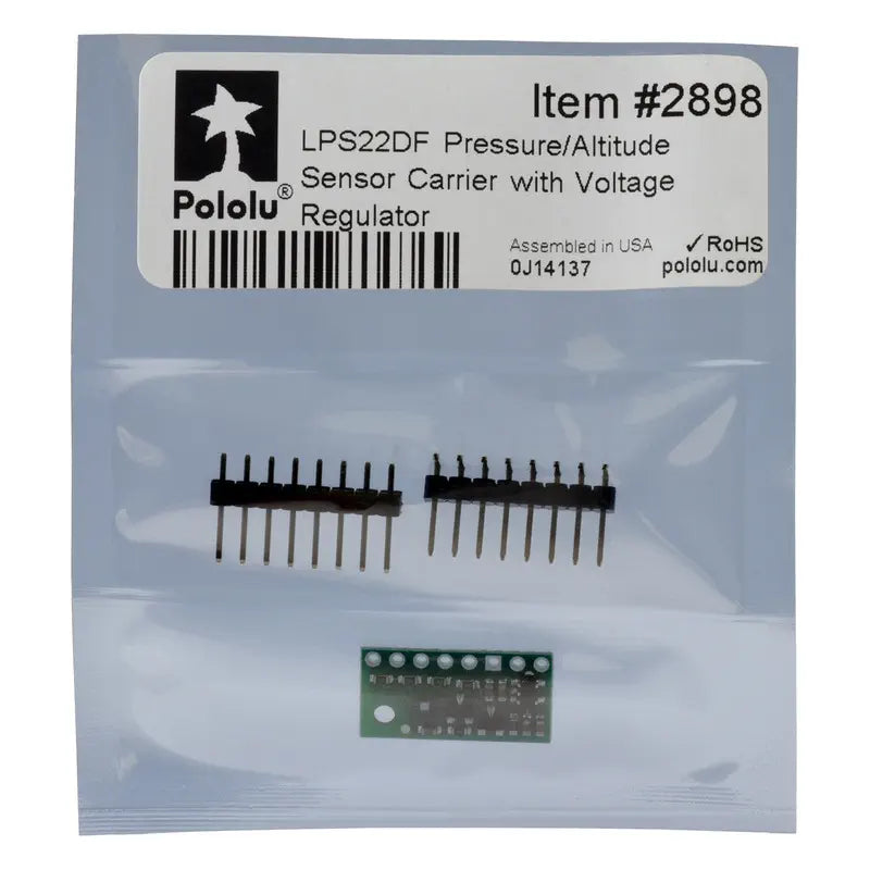 Pololu LPS22DF Digital Barometer Sensor w/ Voltage Regulator