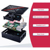 52Pi Armor Lite V5 ABS Enclosure for Raspberry Pi 5 w/ Cooling (Black)