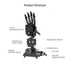 Open-Source Robotic Hand AiHand Powered by micro:bit V2 Programming Educational Robot, Support WonderCam AI Vision Module (Without micro:bit V2.0)