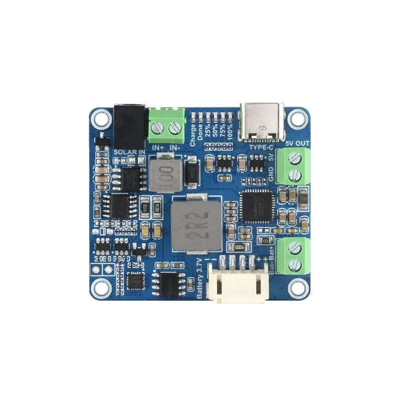 Waveshare Solar Power Manager (D) for 6-24V Panels, Type-C Power Adapter, 5V/3A